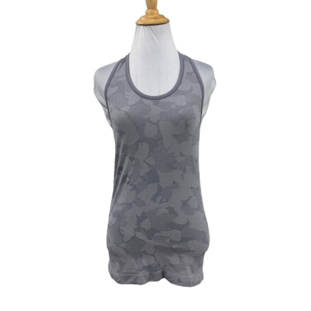 Athleta Tank Top Womens S Small Ash Speedlight Camo Seamless Racerback Yoga Gym